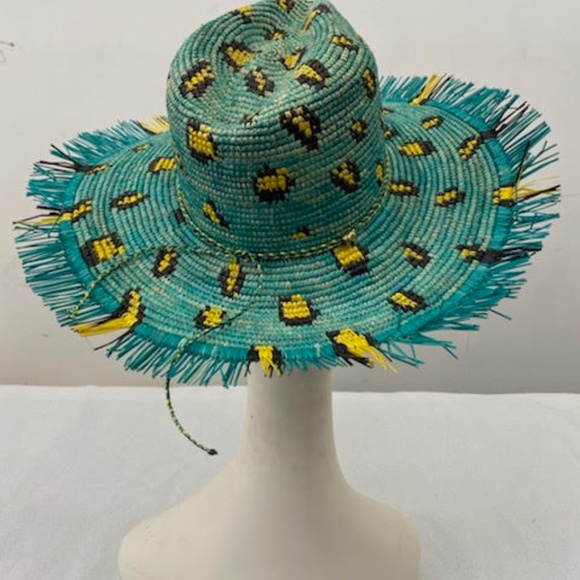 Cheetah Print Frayed Hat